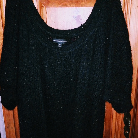 Express Sparkly Balloon Sleeve Sweater - Picture 3 of 6